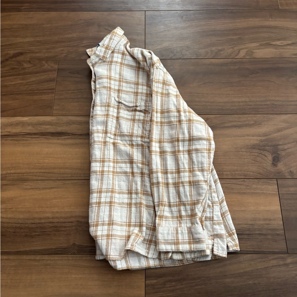 Plaid Button-Up Shirt